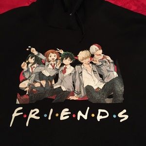 My hero academia Hoodie Friends Anime Pull over Shirt